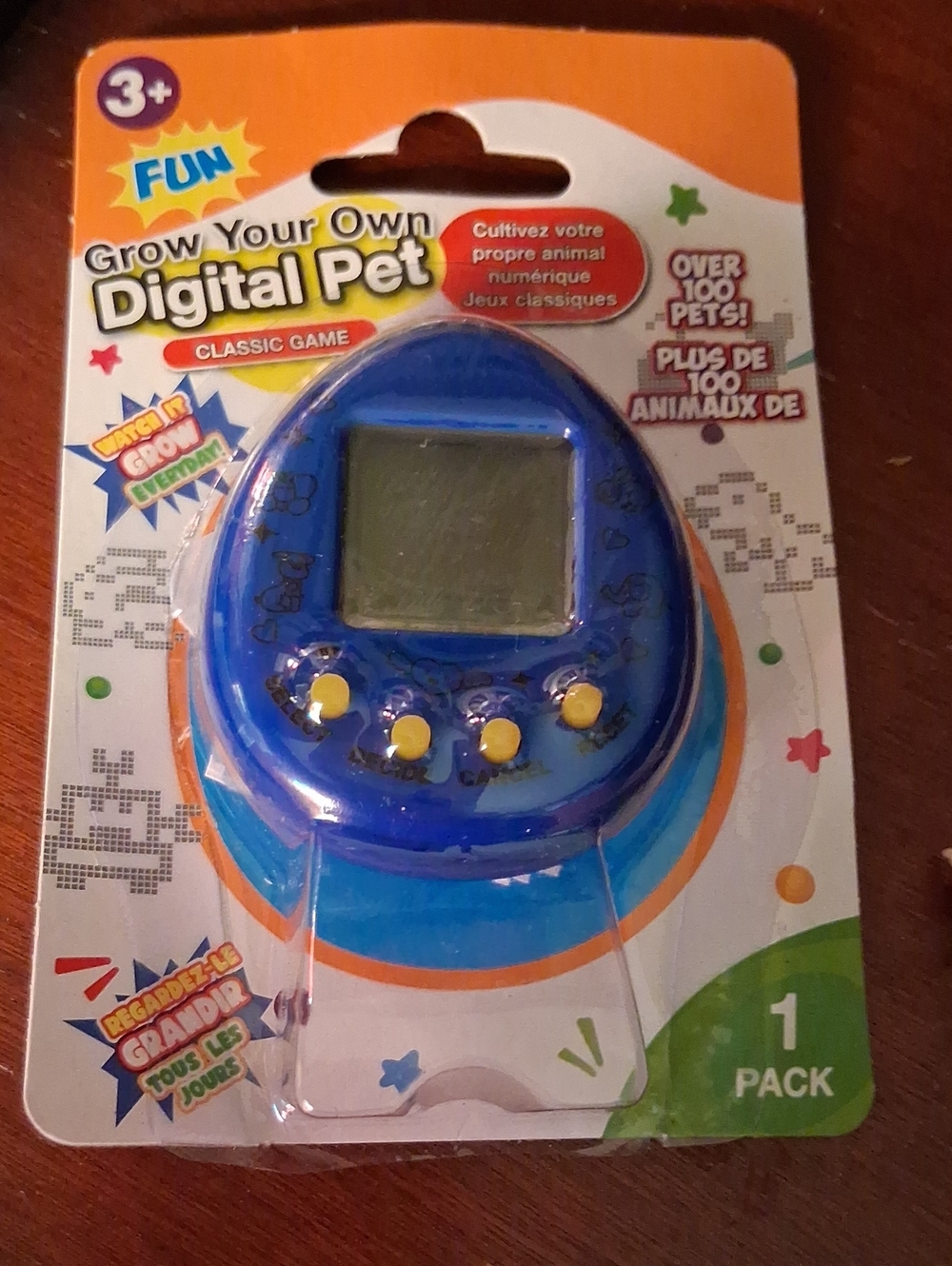 Blue Digital Grow-Your-Own Virtual Pet Handheld